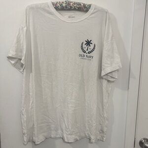 Old Navy White Graphic Tee